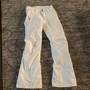 White north face ski and snowboarding pants lightly worn